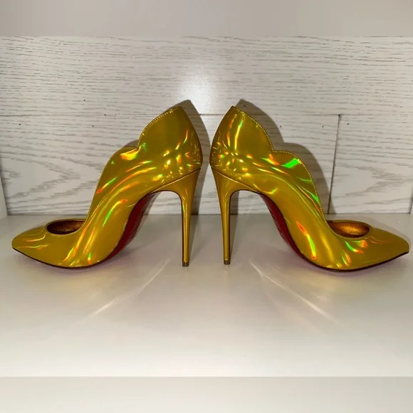 NEVER WORN Christian louboutin shoes in yellow size 36.5 (6 1/2us) - Picture 4 of 5